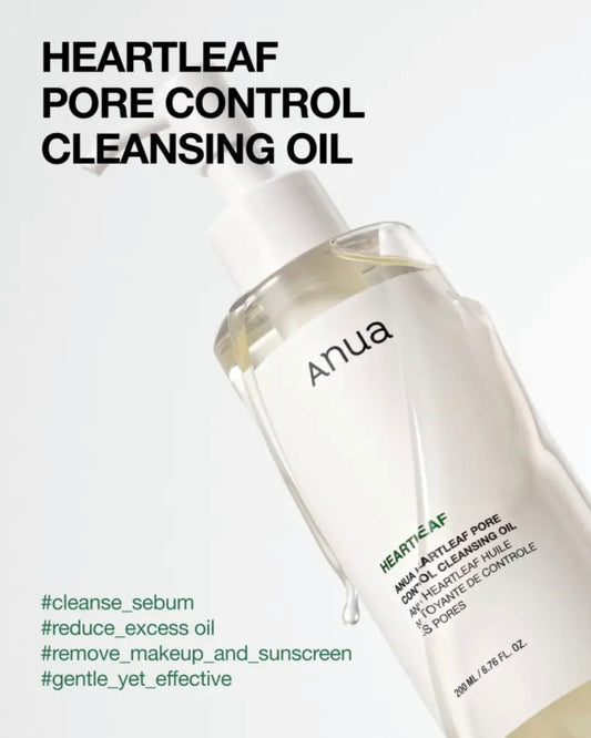 Anua Duo Double Nettoyage : Huile + Mousse Heartleaf – 200 + 150 ml