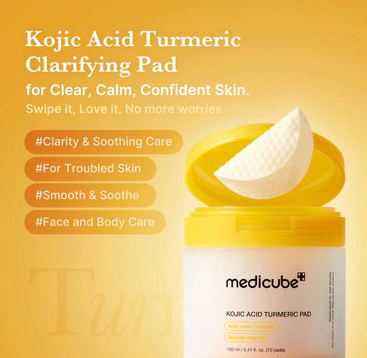 Disques Toniques Éclaircissants Kojic Acid Medicube – Visage & Corps