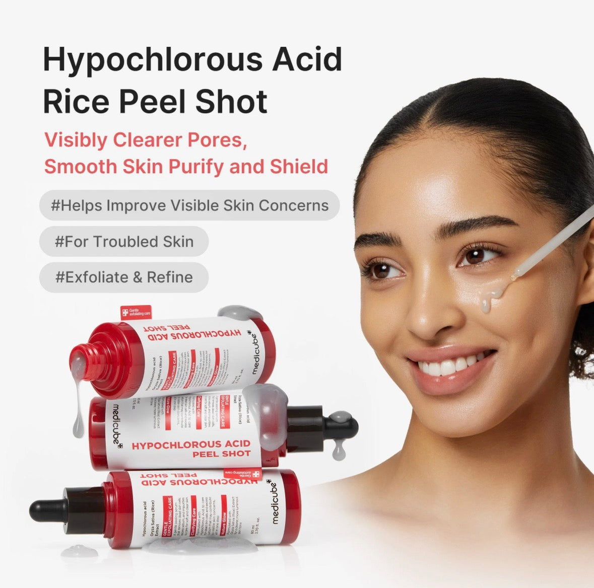 Duo Rice Peel Shot Acide Hypochloreux Medicube – Visage & Corps