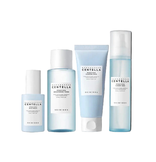 Coffret Hydratation Légère – SKIN1004 Hyalu-Cica | Toner, Sérum, Masque de Nuit & Brume