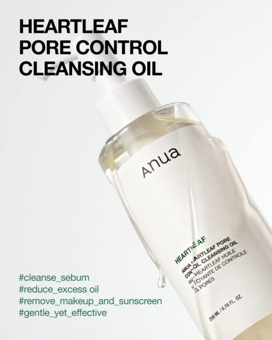 Anua Duo Double Nettoyage : Huile + Mousse Heartleaf – 200 + 150 ml