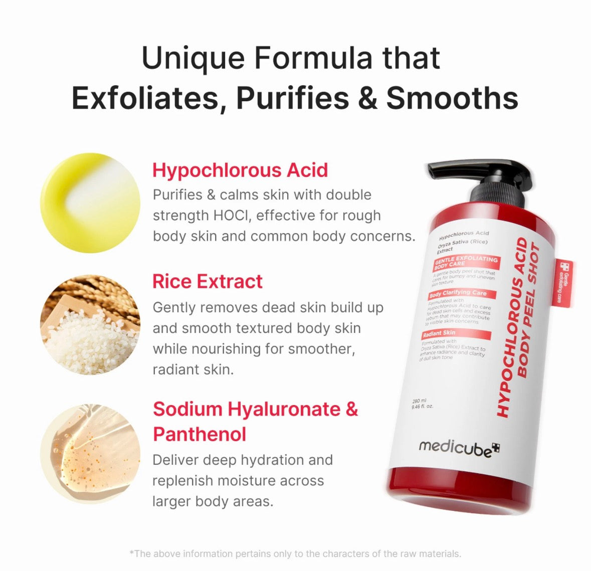 Body Peel Shot à l'Acide Hypochloreux Medicube – Sérum Exfoliant Corps