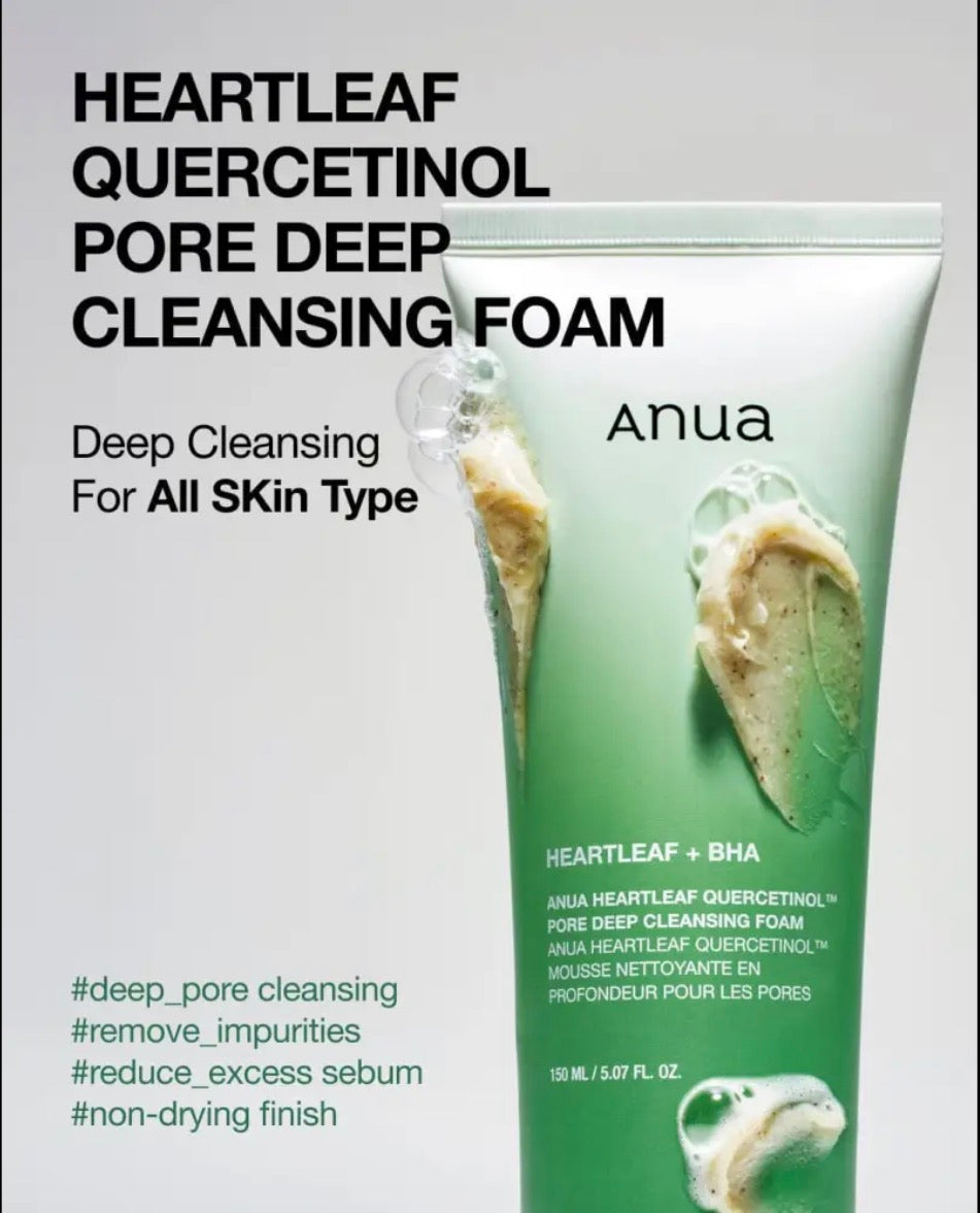 Anua Duo Double Nettoyage : Huile + Mousse Heartleaf – 200 + 150 ml
