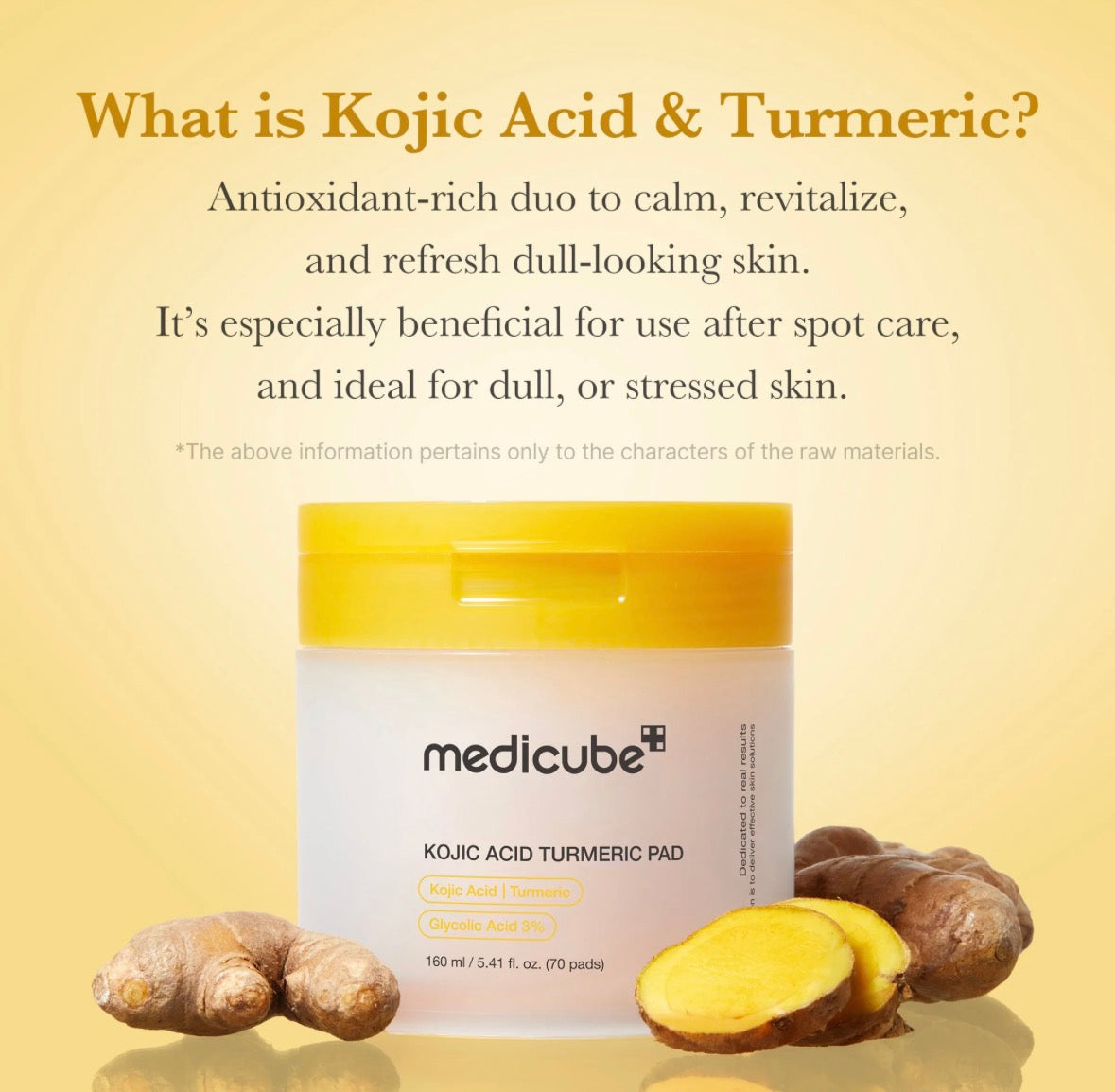 Disques Toniques Éclaircissants Kojic Acid Medicube – Visage & Corps