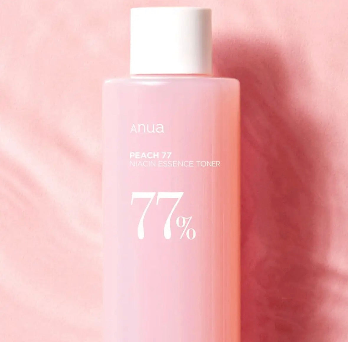 Anua Toner Essence Niacin 77 : Pêche + Éclat – 250 ml