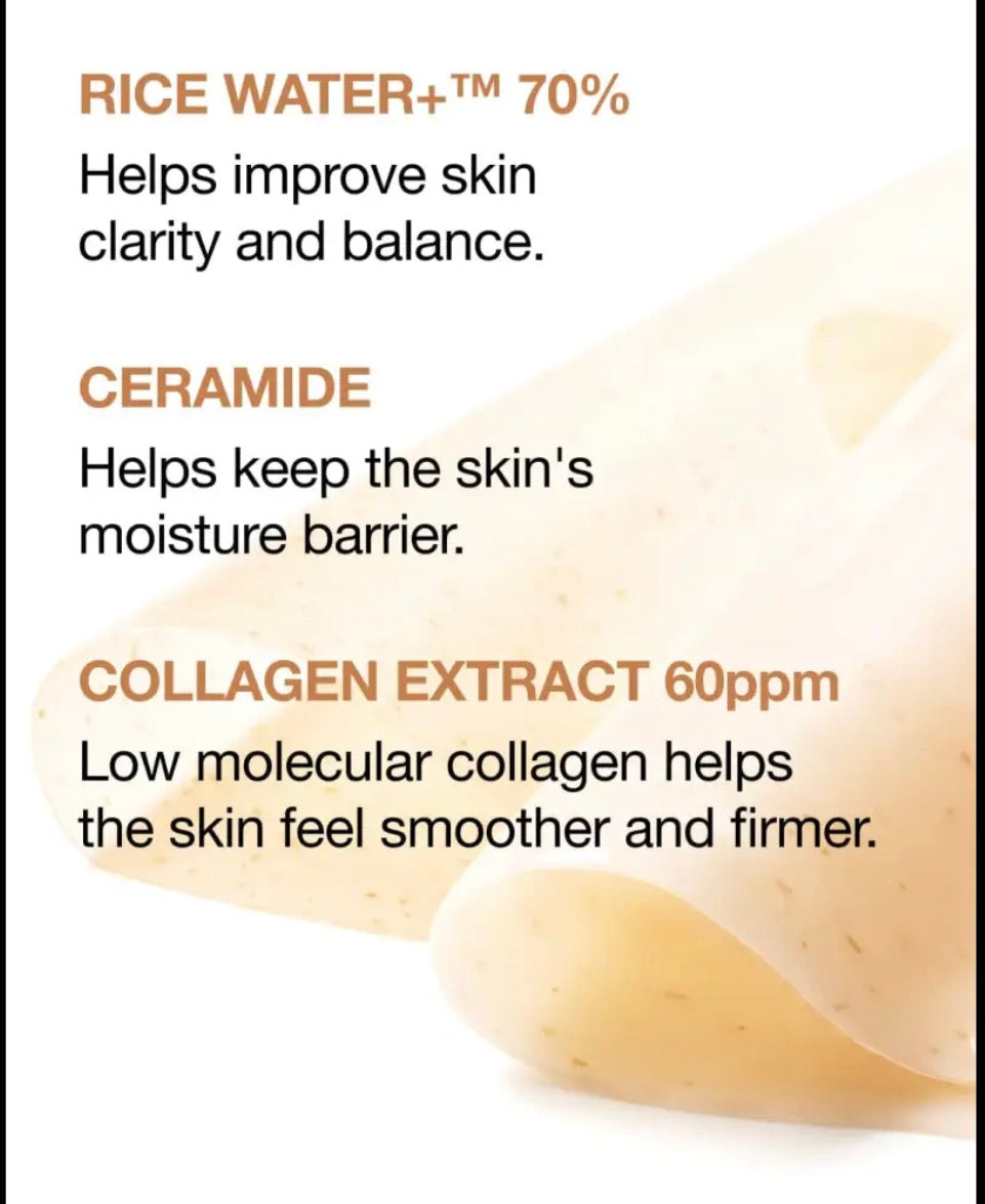 Anua Masque Collagène Éclat Rice 70 + Céramide : Nutrition & Luminosité – 4 masques