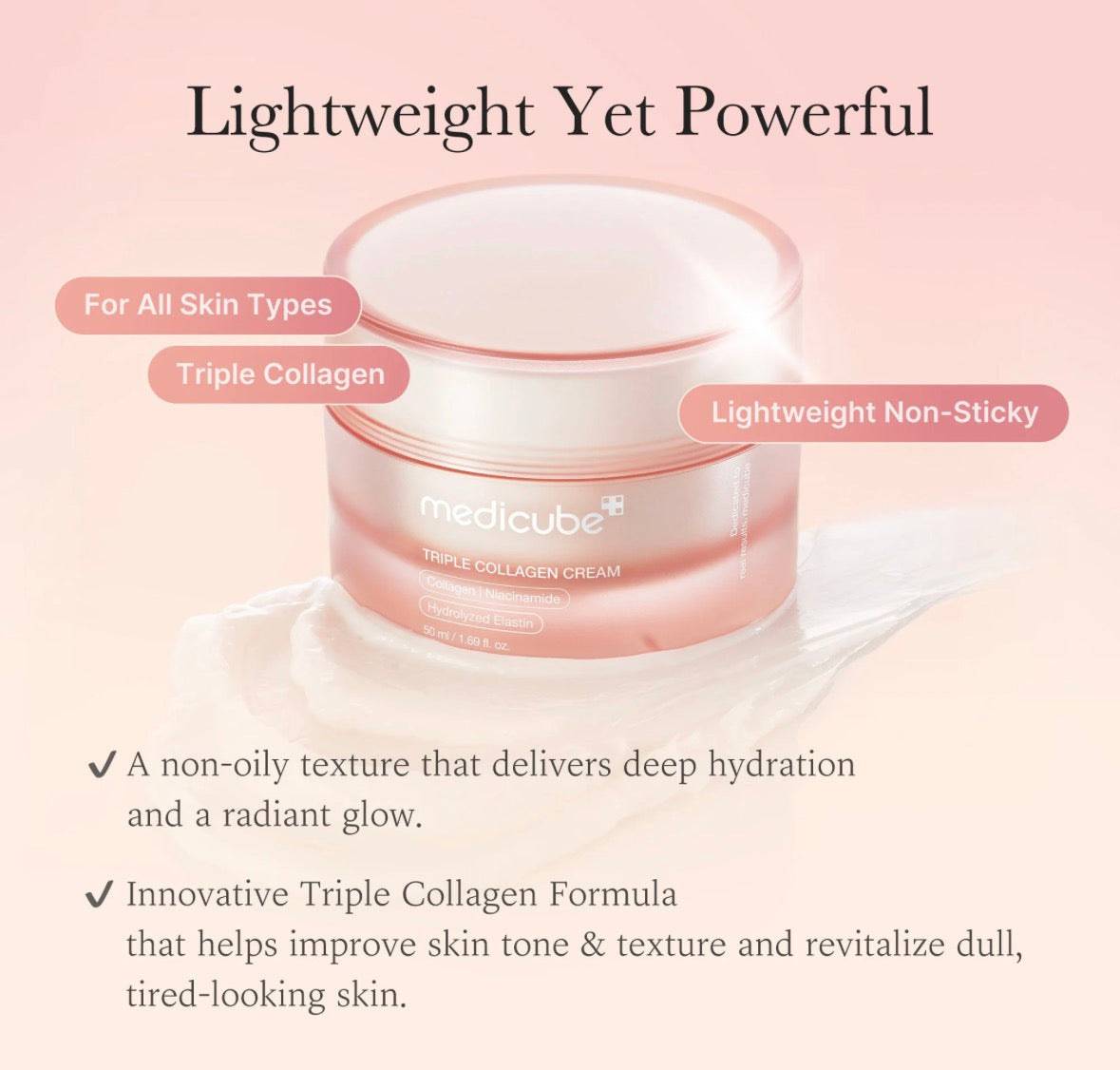 Crème Triple Collagène Medicube – Fermeté & Éclat