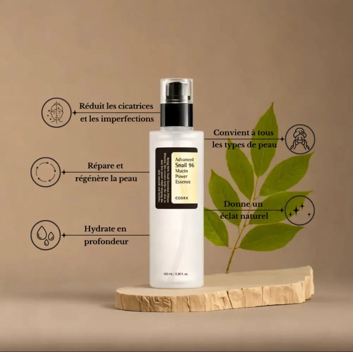COSRX Snail Mucin Duo : Essence 96% + Crème 92% – 100 ml + 50 ml