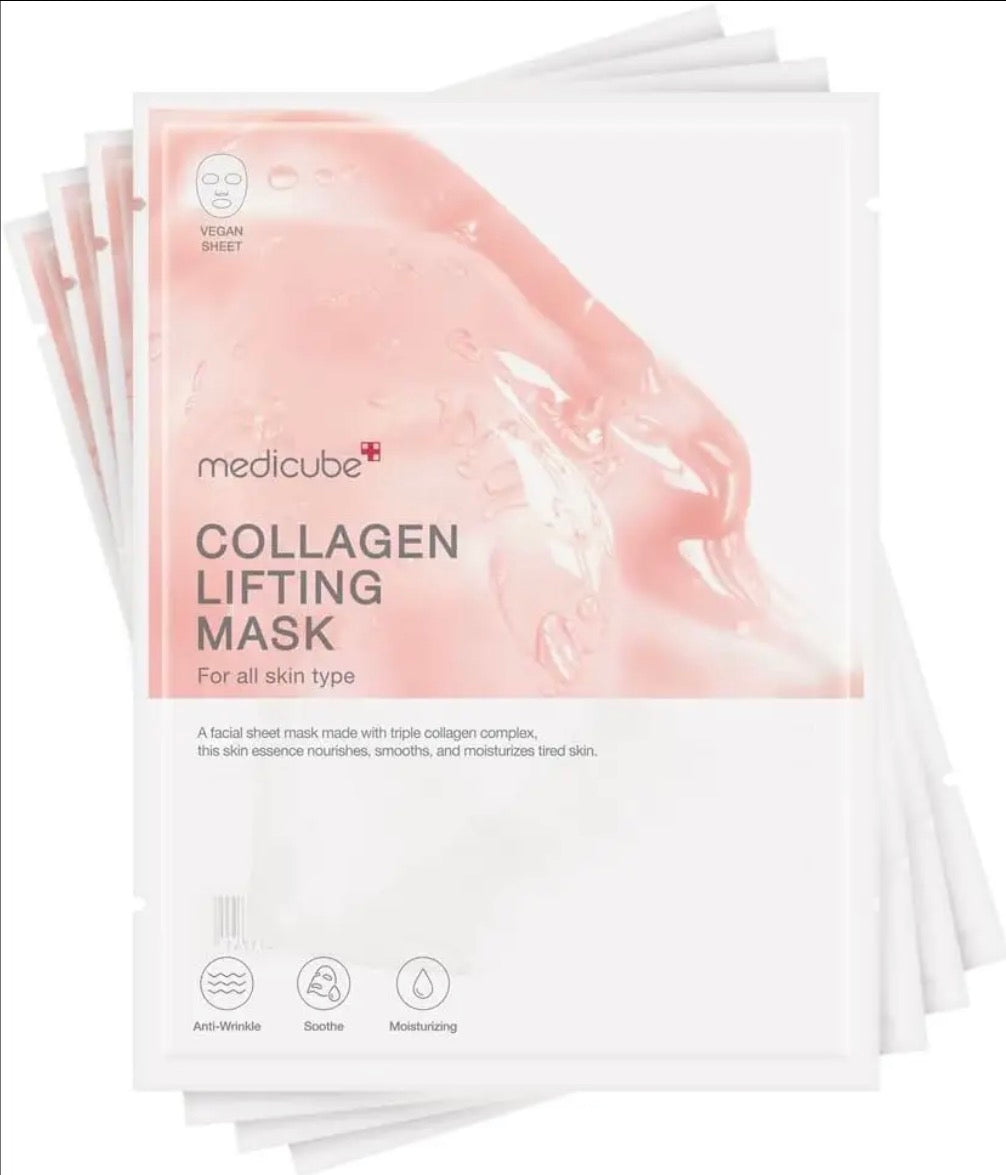 Medicube Masque Liftant Collagen Radiance : Hydratation & Éclat – 4 masques