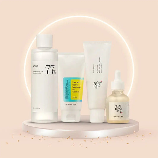 Pack du matin : Anua + COSRX + Beauty of Joseon Routine Coréenne Apaisante & Éclat – 4 Soins